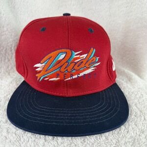 Dude Perfect Mens Hat Cap‎ Red Embroidered Adjustable Snapback Official
